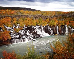 Hraunfossar - autumn