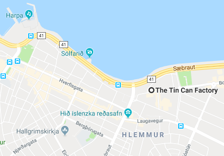 The Tin Can Factory map